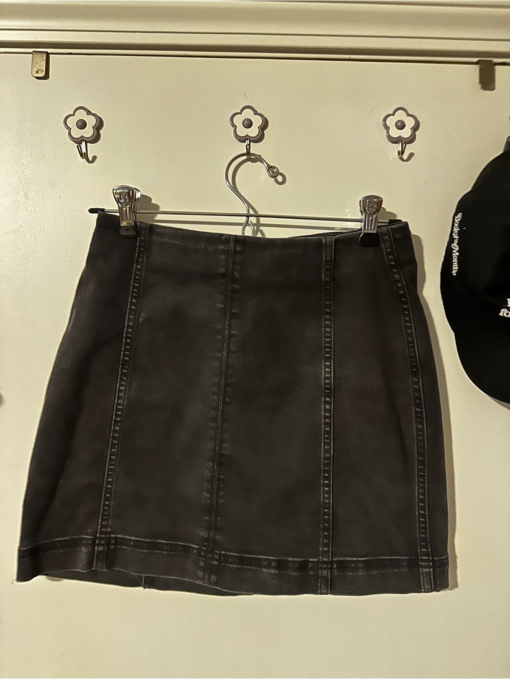 wild fable Black Panel Mini Skirt